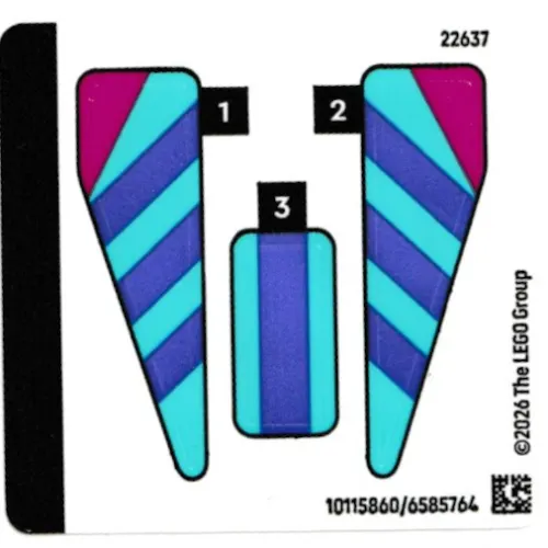 Sticker Sheet 1 for Set 30734-1