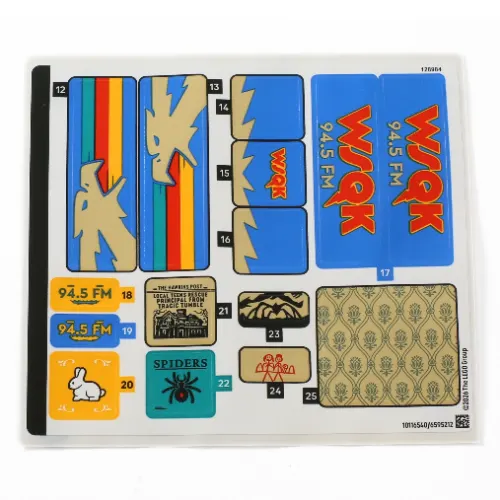 Sticker Sheet 2 for Set 11370-1