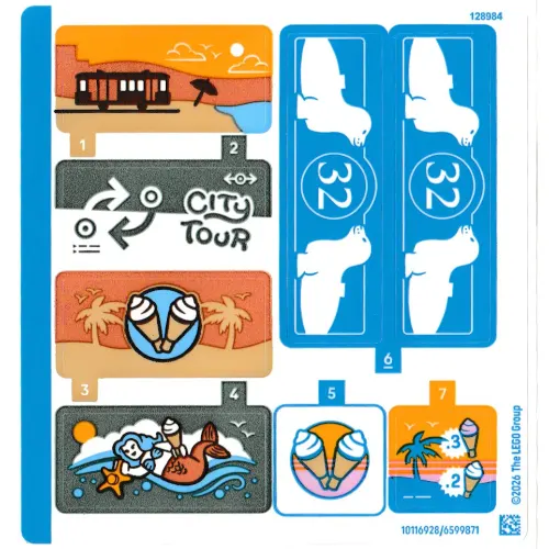 Sticker Sheet for Set 60506-1