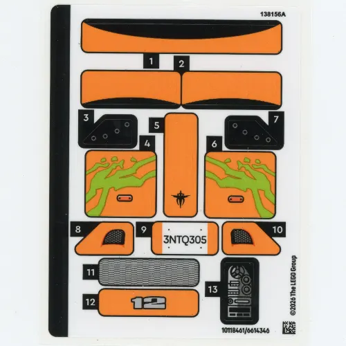 Sticker Sheet for Set 77260-1