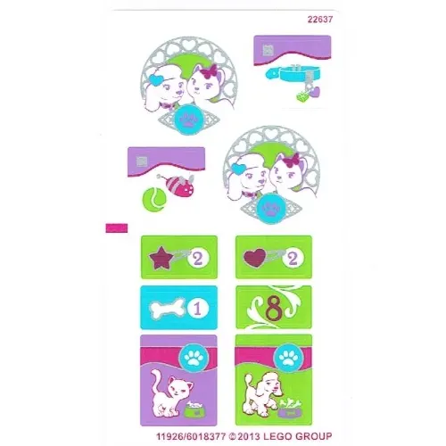 Sticker Sheet for Set 41007-1