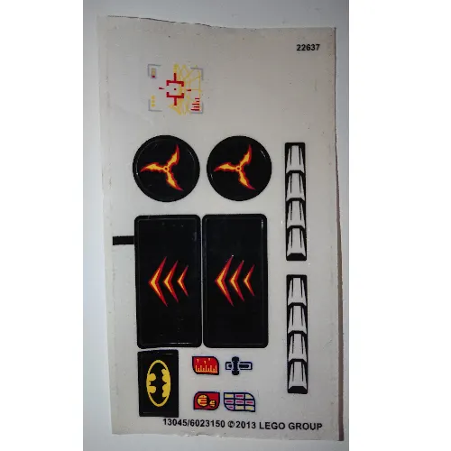 Sticker Sheet for Set 76000-1