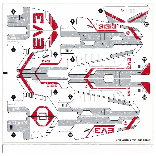 Sticker Sheet for Set 31313-1