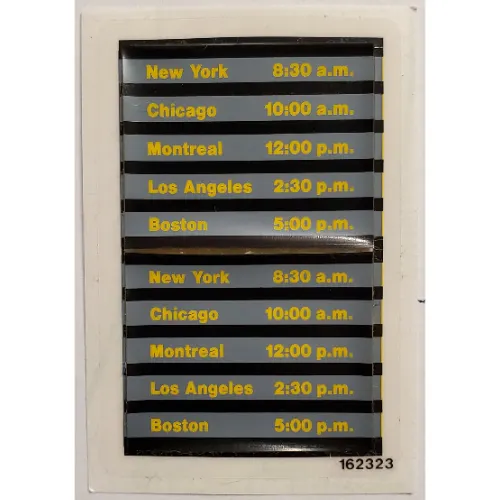 Sticker Sheet 2 for Set 4558-1 (United States Cities)