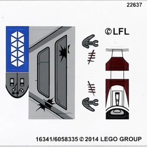 Sticker Sheet for Set 75037-1