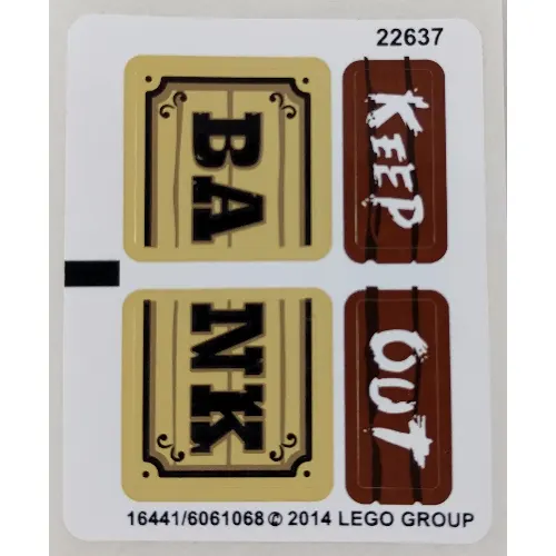Sticker Sheet for Set 70800-1