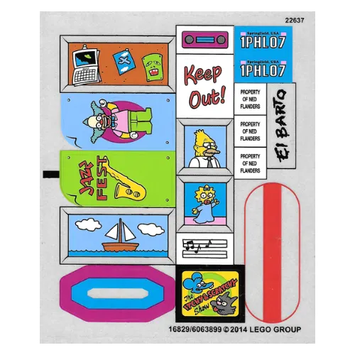 Sticker Sheet for Set 71006-1