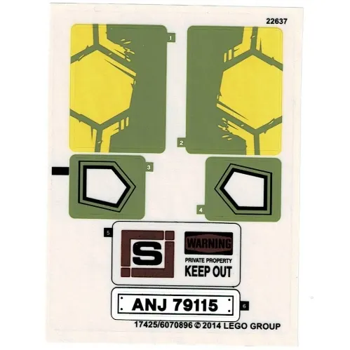 Sticker Sheet for Set 79115-1