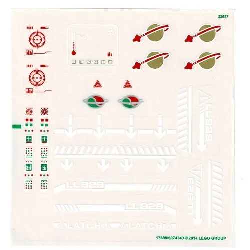 Sticker Sheet for Set 70816-1