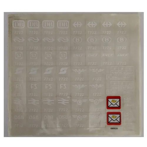 Sticker Sheet for Set 7722-1