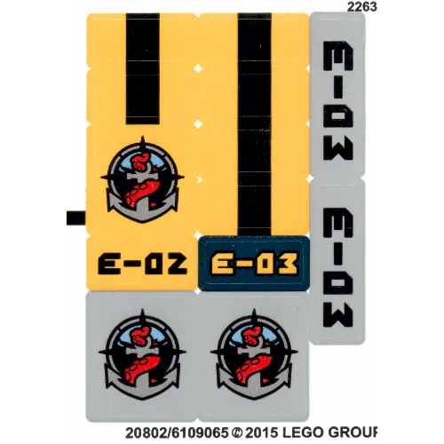 Sticker Sheet 2 for Set 60093-1