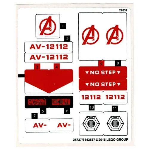 Sticker Sheet for Set 76049-1