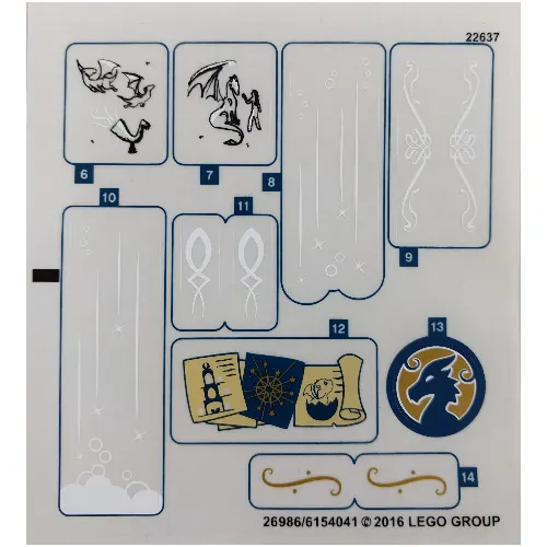 Sticker Sheet 2 for Set 41178-1