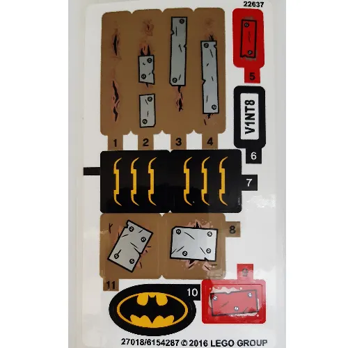 Sticker Sheet for Set 76054-1