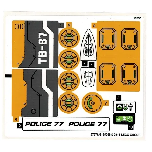 Sticker Sheet for Set 76059-1