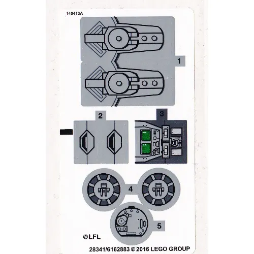 Sticker Sheet for Set 75153-1