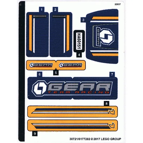 Sticker Sheet for Set 60151-1