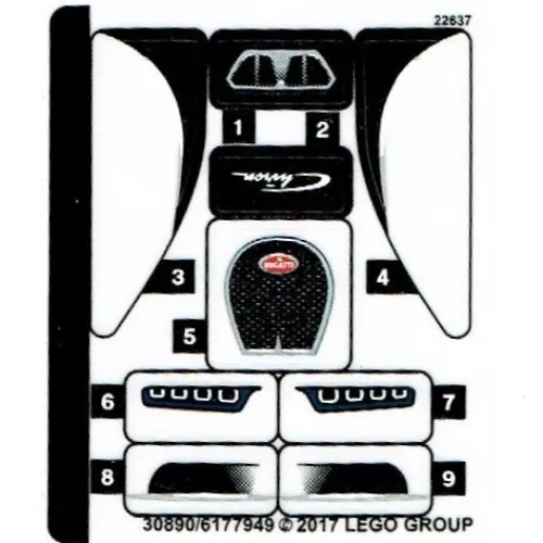 Sticker Sheet for Set 75878-1