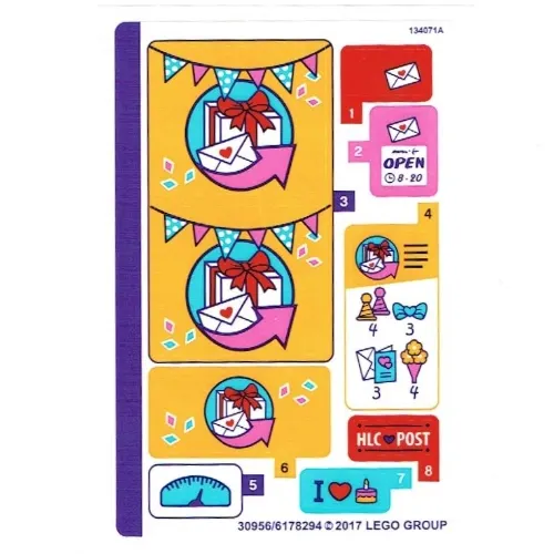 Sticker Sheet for Set 41310-1