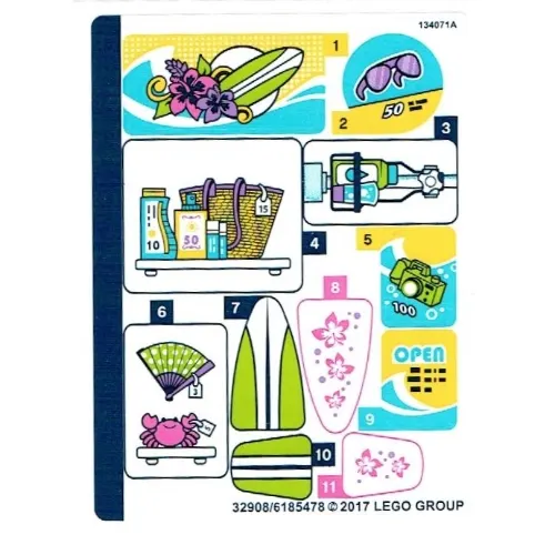 Sticker Sheet for Set 41315-1