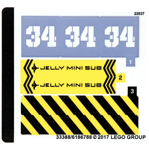 Sticker Sheet for Set 70610-1