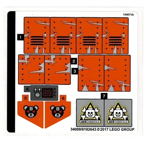 Sticker Sheet for Set 70914-1
