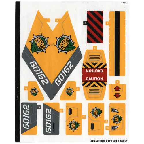 Sticker Sheet for Set 60162-1