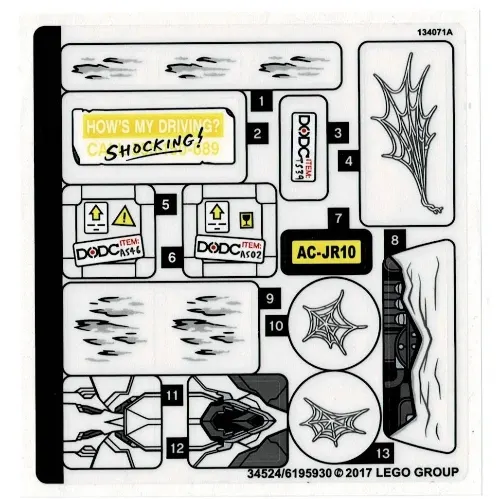 Sticker Sheet for Set 76083-1
