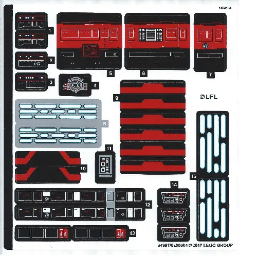Sticker Sheet for Set 75190-1