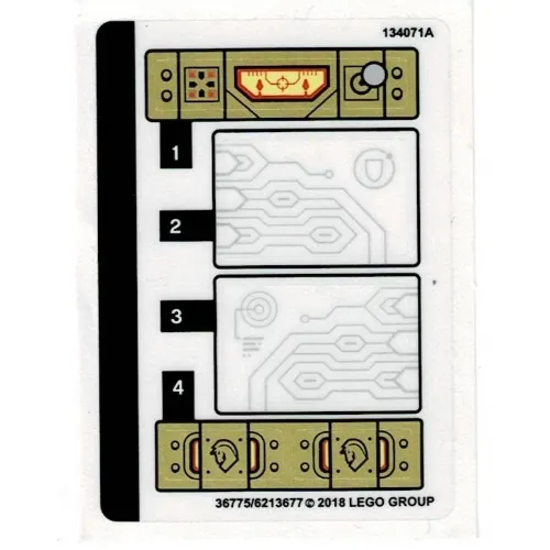Sticker Sheet for Set 72001-1