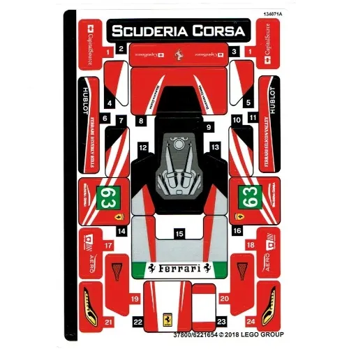 Sticker Sheet for Set 75886-1