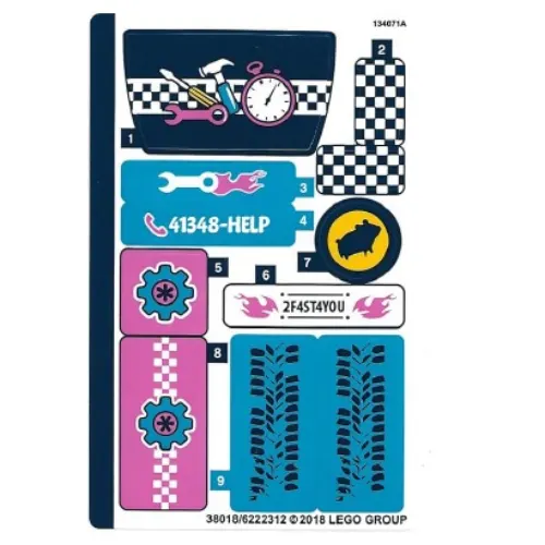 Sticker Sheet for Set 41348-1