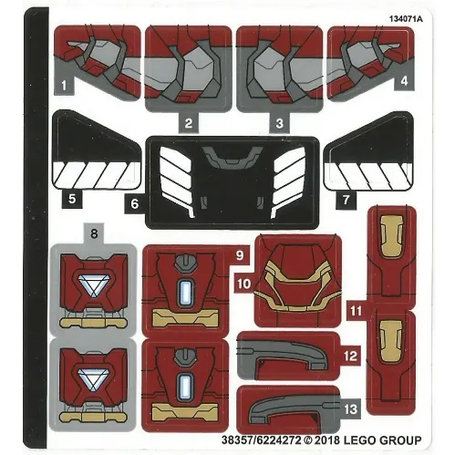 Sticker Sheet for Set 76104-1