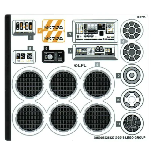 Sticker Sheet for Set 75212-1