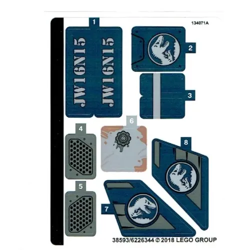 Sticker Sheet for Set 75928-1