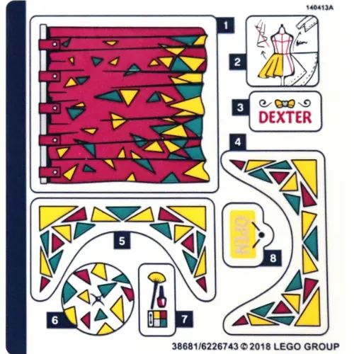 Sticker Sheet for Set 41344-1