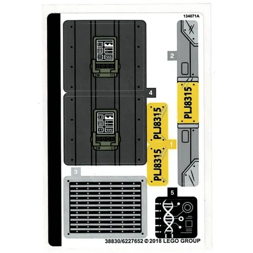 Sticker Sheet for Set 75933-1