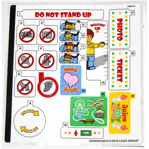 Sticker Sheet for Set 10261-1
