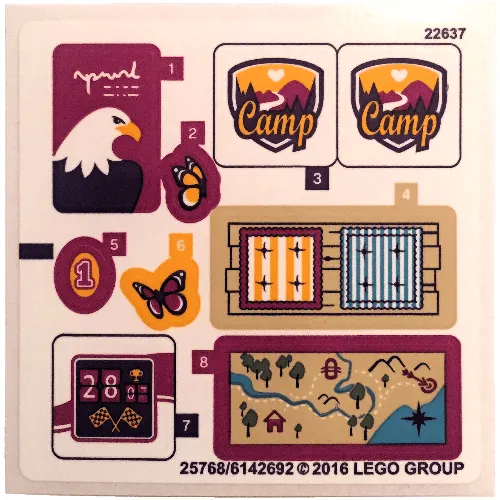 Sticker Sheet for Set 41122-1