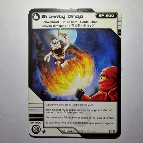 Trading Card, Ninjago Deck #1: 67 - Gravity Drop - International Version