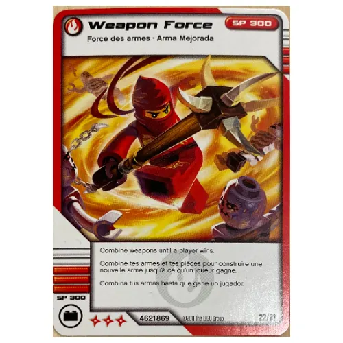 Trading Card, Ninjago Deck #1: 22 - Weapon Force - North American Version