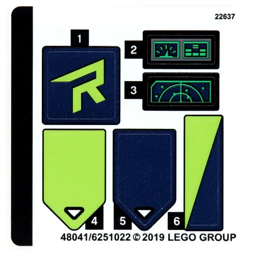 Sticker Sheet for Set 70826-1