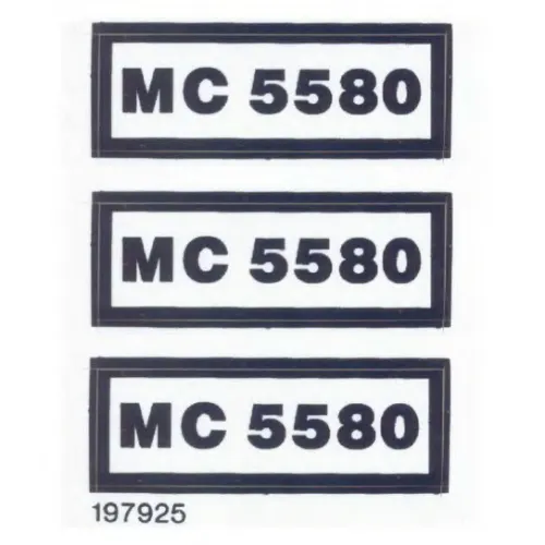 Sticker Sheet for Set 5580-1