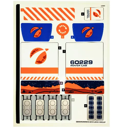 Sticker Sheet for Set 60229-1