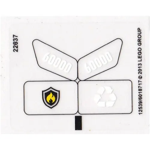 Sticker Sheet for Set 60000-1