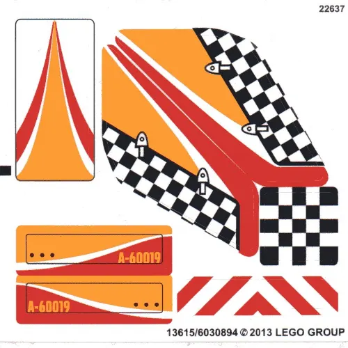 Sticker Sheet for Set 60019-1