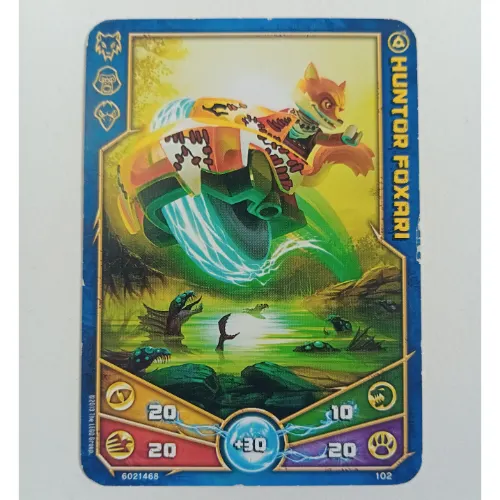 Trading Card, Legends of Chima Deck #1: 102 (Huntor Foxari)