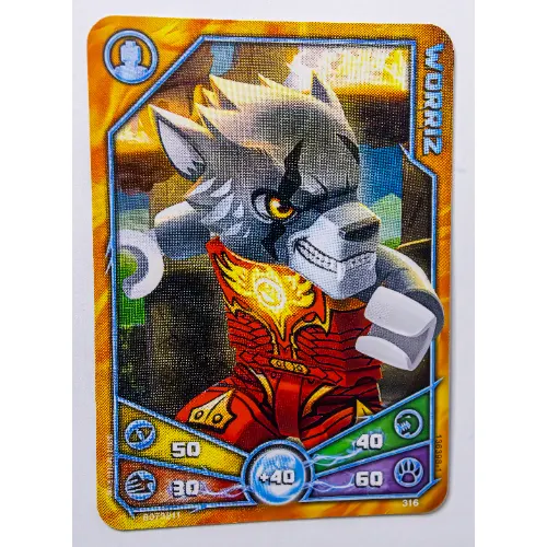 Trading Card, Legends of Chima Deck #3: 316 - Worriz