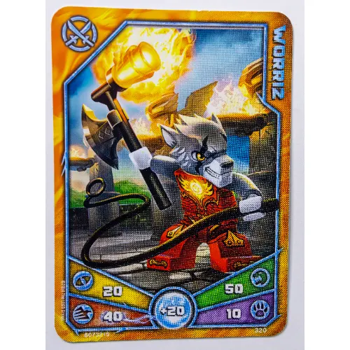 Trading Card, Legends of Chima Deck #3: 320 - Worriz