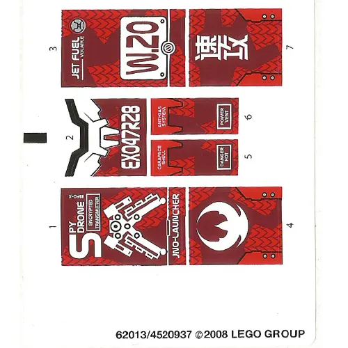 Sticker Sheet for Set 8111-1
